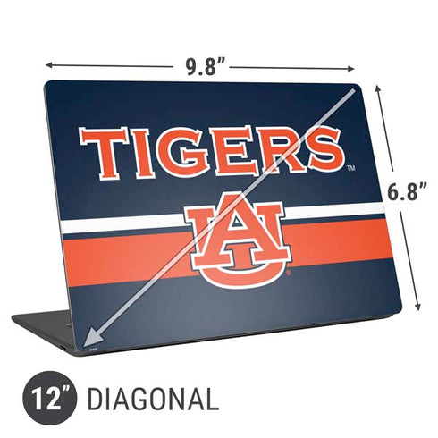 Auburn University Tigers AU Universal Laptop 12in (9.8 x 6.8in) Skin